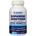 Serotonin und Dopamine Ergänzungen mit Mood Probiotic, 5in1 Unterstützung für (1) Dopamine (2) Serotonin (3) Stimmung (4) Entspannung (5) Fokus & Gehirn, 60 Kapseln