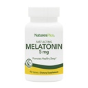 Natures Plus Melatonine 5 mg - 90 comprimés à action rapide - Vegan, sans gluten - 90 portions