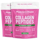 Poudre de peptides de collagène - Protéines hydrolysées (type I et III) - Enzymes digestifs - Poudre de collagène de kéto pour les femmes et les hommes - Aide à la récupération des cheveux, de la peau, des articulations et de l'entraînement - Foie herbacée, non-OGM - Deux emballages