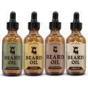 Huile viking pour les hommes - 0.66 Fl Oz Pack de 4, Vanille, Sandalwood, Cedarwood & Citrus - Promotion de la croissance plus complète avec l'huile de croissance de Beard - Cedarwood Vanilla Scents pour les hommes