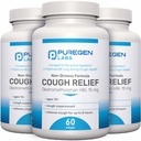 P Puregen Labs Cough Relief for Adults Dextromethorphan HBr 15mg, 8 heures, non somnolent, longtemps Bronchial Suppressant.