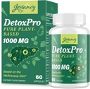 1000 MG Nettoyant detox doux, haute puissance, Gut Nettoyant & Capsules detox pour les femmes et les hommes, désintoxication naturelle, Colon, foie, antioxydant et soutien digestif, 60 capsules