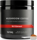 Mushroom Coffee - Ultra High Potency 10:1 Concentrated Extract - Colombian Sourced Beans with 10 Mushroom Blend, Lion's Mane & Cordyceps - Rich & Functional Coffee Alternative - Third-Party Lab Tested