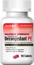 HealthA2Z® Dekongestant PE | Phenylephrine HCl 10 mg | Maximale Stärke | Nicht-Droxy Nasal & Sinus Congestion Relief Aufgrund von Kälte & Allergien (90 Count (Pack von 1))