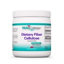 Nutricologie Poudre de fibre alimentaire - 2000mg Supplément de fibre insoluble, Poudre de cellulose microcristalline, Cellulose en poudre, Non-fermentable, Hypoallergénique - 8,8 Oz