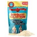 BodyBoost Colostrum entier, 100% Bovin Colostrum Poudre, Immune Booster avec Immunoglobuline et Lactoferrine, Grass Fed Colostrum pour Gut Health, 16 oz