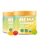 HOOLOO Hanfgummis 100.000mg für Deep Sound Bedtime Support und Discomfort Relief, Fruchtige Gummy Infused Omega 3 Vitamine, Made in USA
