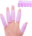 Povihome 10 Pack Finger Sleeve Protecteur Silicone Thumb Protecteur pour Arthritis Basketball Mallet Finger Trigger Finger Corn Blister