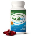 Supplément de soins pour les yeux Fortifeye Focus 30 capsules de Softgel - triple caroténoïde incluant astaxanthin, lutéine et Zeaxanthin suppléments, vitamines oculaires, soutient les yeux Fatigue et protection de la lumière bleue