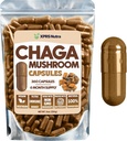 XPRS Nutra Chaga Mushroom Capsules - Premium USDA Chaga Mushrooms Capsules- Encapsulated Chaga Mushroom Powder for an Immunität Boost - Vegan Friendly Superfood für Chaga Tee und Getränke - 360 Count