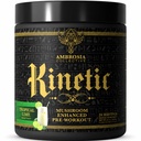 Ambrosia Kinetic Organic Preworkout, Supplément de pré-entraînement naturel pour les champignons, Poudre Nootropique pour l'énergie (Lime Tropique)