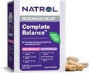 Natrol Complete Balance, complément alimentaire pour le soulagement de la ménopause, A.M./P.M. Ménopause Relief pour les femmes, 60 capsules, jusqu'à 30 jours