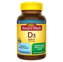 Nature faite de vitamine D3 2000iu 320 Ct. Gels doux (paquetage mai Vary)