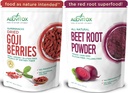 Alovitox Beet Root Powder & Goji Beeren | 100% Pure, Fresh & Organic Vegan Superfood mit Vitaminen A, C & Iron | Hilft niedrigeren Blutdruck, Balance Oxygen Use & Boost Stamina während Workouts | 2x 16
