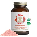 Pure Synergy Pure Radiance C. Poudre de vitamine C biologique 100% naturelle, aliments entiers, supplément non-OGM avec Camu Camu biologique pour le support immunitaire et collagène (3,1 oz en poudre)