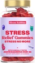 Ashwagandha Gummis - Stress Relief Gummis mit Ashwagandha KSM-66 & Lemon Balm Extract - Stress Gummies & Calm Gummies mit KSM-66 - Vegan Relaxation Ashwaganda Gummies (60count)