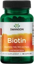 Swanson Biotin B7 Vitamine 5000 mcg 30 Capsules