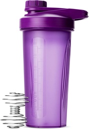 Bouteilles de stylo-shaker pour mélanges protéiques avec bouchon twist, 28 oz, bouteille de shaker pour protéines violettes avec boule de fouet, bouteille de mélange