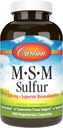 Carlson - M-S-M Sulfur, 1000 mg - Überlegene Bioverfügbarkeit, Gemeinsame Funktion, Connective Tissue Support & Healthy Skin, 300 vegetarische Kapseln