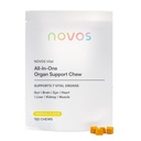 Novos complément nutritionnel vital Chews pour le foie, le cerveau, les yeux, le cœur, le soutien de la gueule - Nattokinase, lutéine, inuline, rutin, saveur tropicale (120 comte)