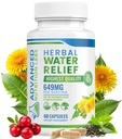 Pilules d'eau diurétique à base de plantes pour la rétention d'eau, le gonflement, les jambes de loup, les pieds - Supplément d'extrait de dandelion - Perte de rétention d'eau - Diurétiques pour les femmes et les hommes - 60 capsules