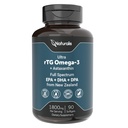 Naturalis Ultimate rTG Omega 3 Huile de poisson 1800mg de thon sauvage de Nouvelle-Zélande - Omega3s pleine spectre EPA, DHA et DPA - Source durable, non OGM, sans gluten - 90 Softgels