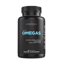 Supplément quotidien d'huile de poisson de Livingood Omega 3, EPA et Dha de poissons sauvages capturés, acides gras Omega 3 pour le cœur, le cerveau et la santé articulaire pour les hommes et les femmes, sans gluten, 30 jours d'approvisionnement, 60 softgels