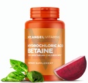 Mt. Vitamines Angel - Bétaïne acide chlorhydrique, soutient la digestion saine et les jus gastriques (100 Chlorocaps végétariens)