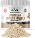 AKI poudre de ginseng américain avec 4% de ginsénosides - Idéal avec café, boissons comme des smoothies (4oz/113g)