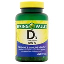 Spring Valley - Vitamine D-3 1000 UI, 450 Softgels