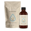 C-60 MCT - 4 oz -99,9% Pure C-60 en huile MCT extra vierge biologique - 100% sans solvant - 108mg C60 actif - bouteille en verre - carbone 60