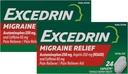 Excédent de migraine anti-douleur Caplets 24 ea (paquet de 2)