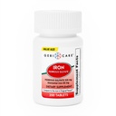 Comprimés de sulfates ferreux GeriCare 325mg, supplément de fer élémentaire 65mg de fer à haute puissance.