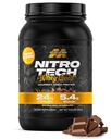 Muscletech Whey Protéine Poudre (Double chocolat riche, 2LB) - Nitro-Tech Whey Protéine Isolée Mélange de Smoothie pour Lean Muscle & Recovery - 24g d'Or Whey pour les femmes et les hommes - Emballage Mai Varier