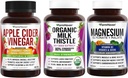 FarmHaven Apfel Apfel Apfelessig Kapseln mit Ginger & Magnesium Glycinat & Malate Complex w/Vitamin D3 & Milk Thistle Kapseln