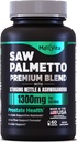 Prostate Premium - Saw Palmetto pour hommes, Sting Nettle, Ashwagandha, Lycopène, Bladder & Urinary Relief, Supplément prostate pour hommes, 60ct