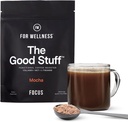 Für Wellness Der gute Stuff-Fokus – Mocha Coffee Booster | Nootropic Collagen Creamer mit MCT für Fokus, Energie & Wellness | Non-Dairy, Keto-Friendly, 30 Portionen
