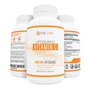 Vitamine liposomale C 2000mg. Système de livraison supérieur.300 Capsules Immune Support et collagène Booster.