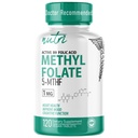 Nutri 5-MTHF L Méthylfolate 1MG - 4 mois d'approvisionnement, 120 comprimés végétaliens - supplément de folate méthylé - fonction cognitive, santé cardiaque, soutien prénatal - 3e partie testée - installation certifiée NSF