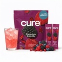 Cure Hydration | Pflanzenbasierte Elektrolyt-Getränk-Mix | Kein hinzugefügter Zucker | FSA-HSA | Entwässerungs-Relief-Pulver hergestellt mit Kokoswasser | Non-GMO | Vegan | Pouch von 14 Packungen - Berry Pomegranate