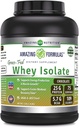 Erstaunliche Formeln Grass-Fed Whey Protein Isolate | 25 Grams Protein Per Serving | 5 Lbs (2.26 Kg) 5.7 5.7 Gramm BCAA | Made in USA (5 Lb, Schokolade)