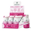 Abeille et vous Collagène boisson de shot liquide avec vitamine C, extrait de propolis, acide hyaluronique, biotine, favorise la peau, cheveux, ongles et santé articulaire, 1,69 fl. Oz x 12 Pack