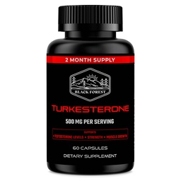 Schwarzwald Turkesterone Supplement 500mg Kapsel (Max Reinheit 95% Extrakt) 2 Monate Versorgung (500mg Turkesterone von 526mg Ajuga Turkestanica) Ähnlich wie Ecdysterone für Stärke & Muskelwachstum