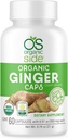 | Organic Ginger Capsules | Digestive Health Support | USDA Certified Organic, Non-GMO, Vegan | 60 Easy-to-Swallow Capsules for Natural Wellness