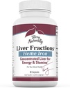 Terry Naturally Liver Fractions - Endurance & Energy Support mit Gentle Iron - Nahrungsergänzung unterstützt gesunde Blutzellbildung - Eisenergänzung für Lebergesundheit - 90 Kapseln