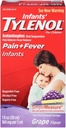 Tylenol Infants' Pain + Fever Oral Suspension Grape Flavor - 1 Unze, Packung von 3
