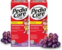 Réducteur de la fièvre des enfants à action rapide avec suspension orale d'acétaminophène, 2-11 ans, zéro alcool ou aspirine ou Ibuprofène, arômes de raisin, 4 fl oz (2 pack)