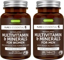 Methyliertes Multivitamin für Frauen + Multivitamin Bundle, MTHFR Supplement mit aktiven B-Vitaminen, Clean Label & Vegan, 180 Tabletten, von Igennus