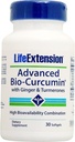 Life Extension Advanced Bio-Curcumin avec Ginger & Turmerones, 30 softgels