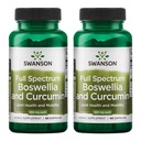 Swanson Full Spectrum Boswellia & Curcumin Formule de bien-être naturel - (60 Capsules) (2 Pack)